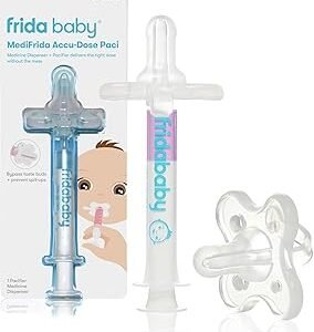 Frida Baby Medicine Pacifier Syringe, Accu-Dose Paci, Medi Frida Dispenser for Mess & Fuss Free Use, Made in USA