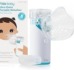 Frida Baby Nebulizer for Babies, Portable Nebulizer for Kids, Babies, Infants & Adults, Ultra-Quiet Handheld Nebulizer with Mask + Diffuser, Congestion + Flu Relief